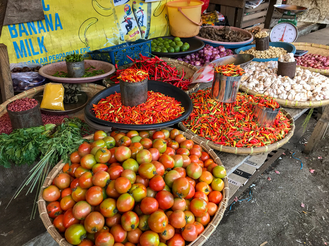 Tomohon Sulawesi Indonésie Marché légumes