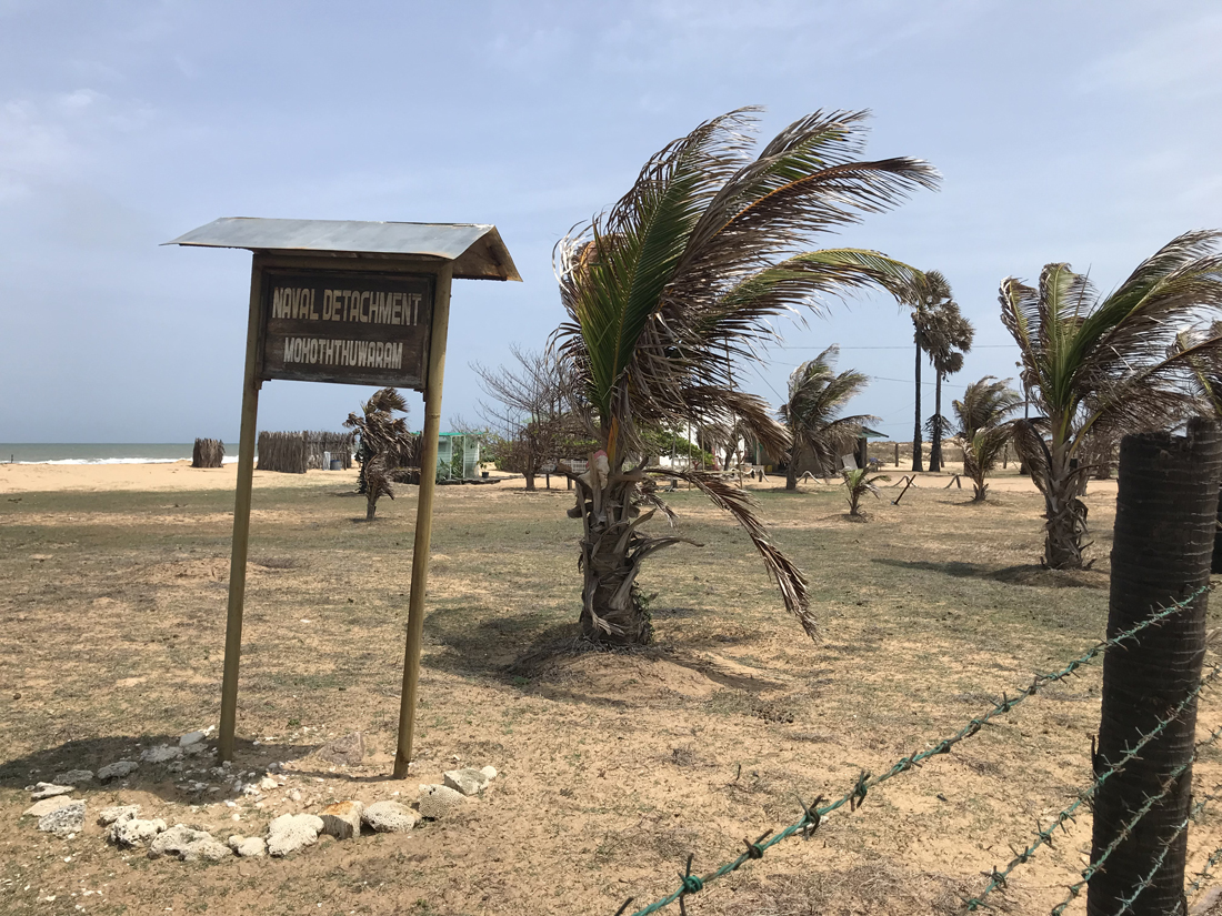Sri Lanka Kalpitiya Kandakuli Plage Base Armée
