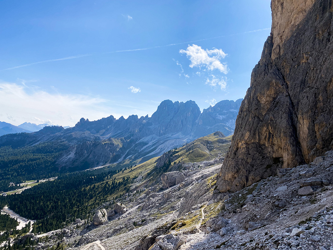 Italie Dolomites Vajolet vue