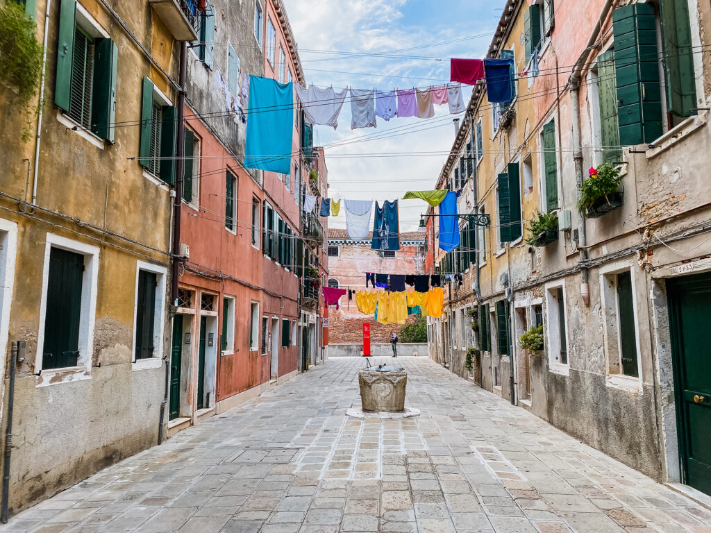 Linge qui sèche à Venise