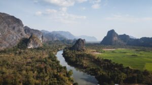 Vue sur la campagne de Ban Nakhok
